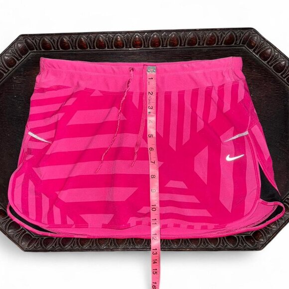 Nike Dri-Fit Striped Geometric Print Short Mini Tennis Athletic Skirt Skort S - Picture 3 of 6